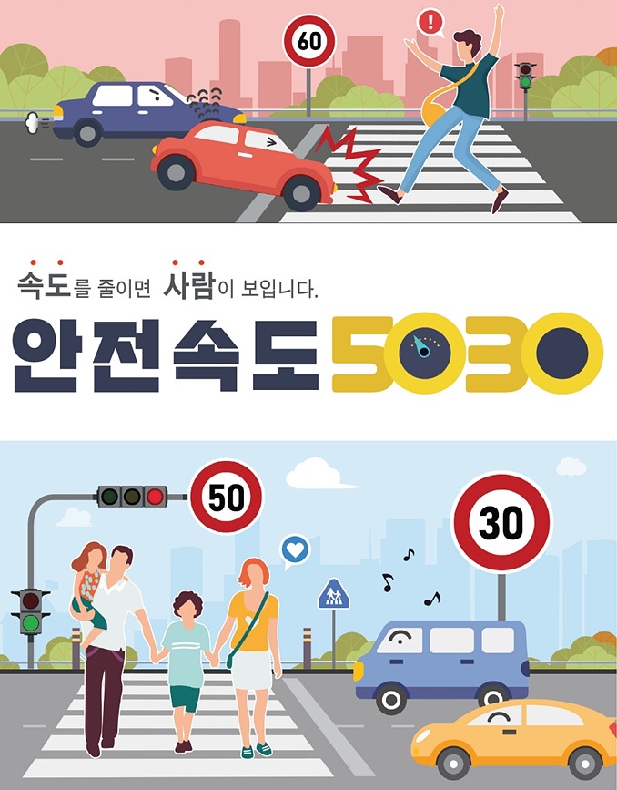 안전속도 5030 홍보 포스터