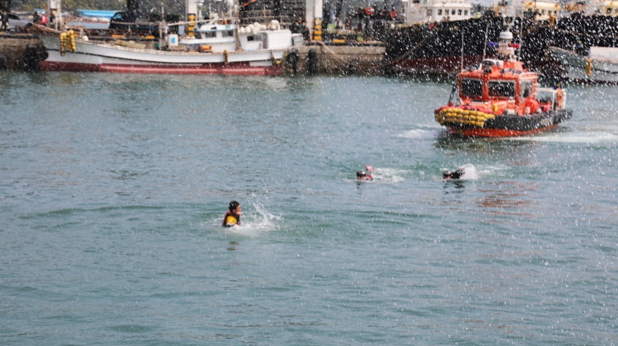 ▲인명구조훈련 모습 