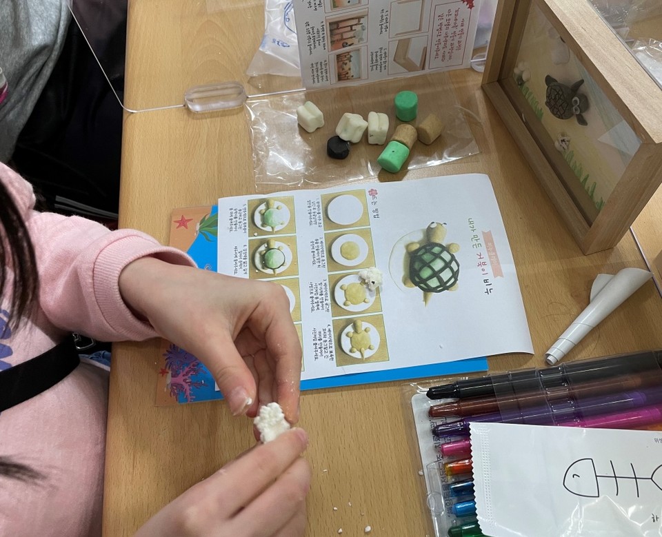 ▲클레이로 만드는 바다거북