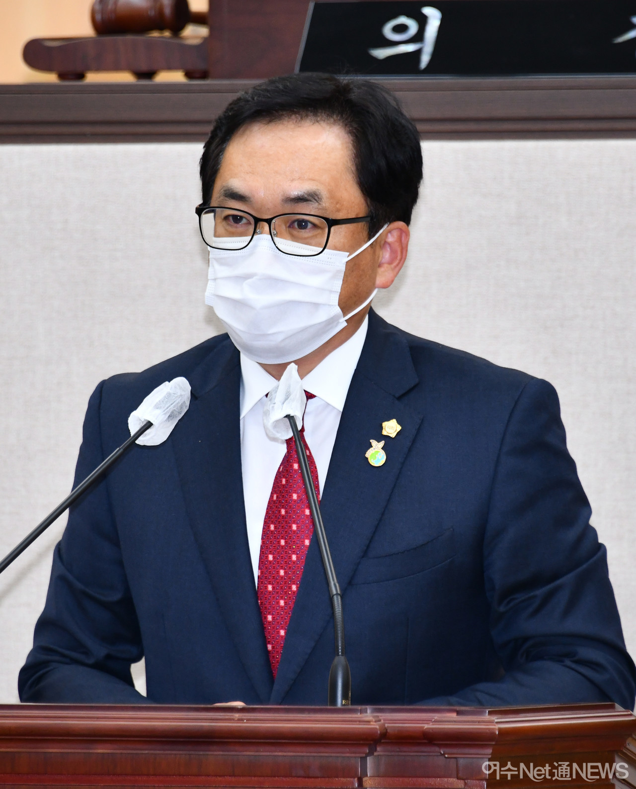 ▲시정질의 하는 이상우 의원  ⓒ여수시의회