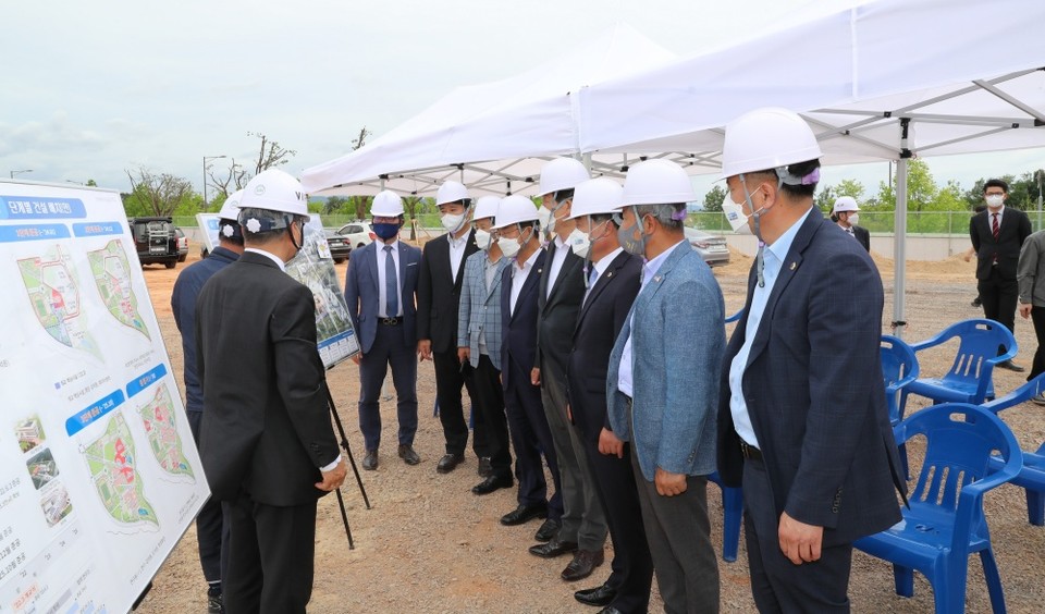 ▲현지 조사에 나선 안전건설소방위원회 위원