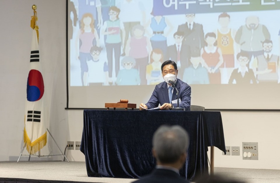 ▲기본소득국민운동 여수본부 강문성 상임대표