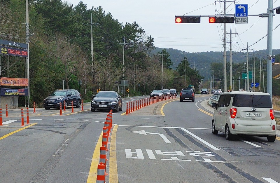▲지장대사 입구 삼거리
