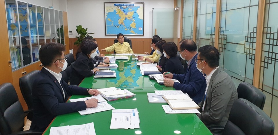 ▲ ‘2021년 온택트 시민과의 열린 대화 건의사항 추진상황 보고회’ 모습