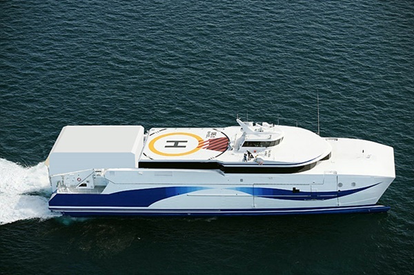 GBK SNC 회사가 도입해 운영하겠다는 "GBK EXPRESS"호로 2005톤 고속카페리선이다  ⓒGBK SNC 