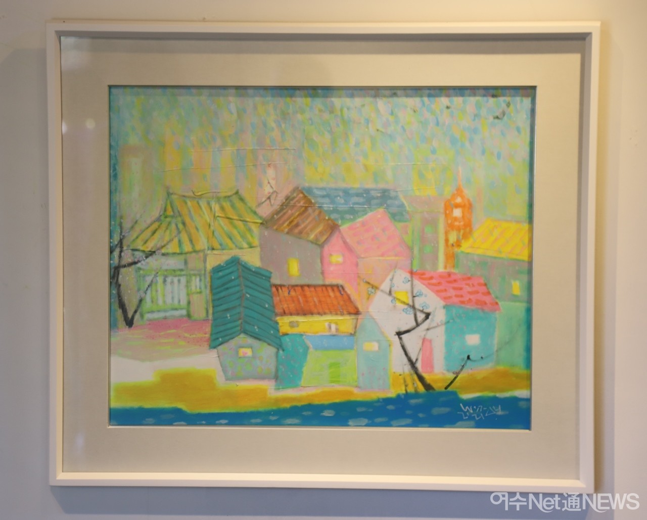 ▲ 이번 초대전을 위해 느루갤러리와 강진이 담긴 작품 ⓒ오병종