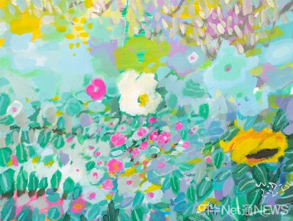 ▲전시중인 정원주 작품