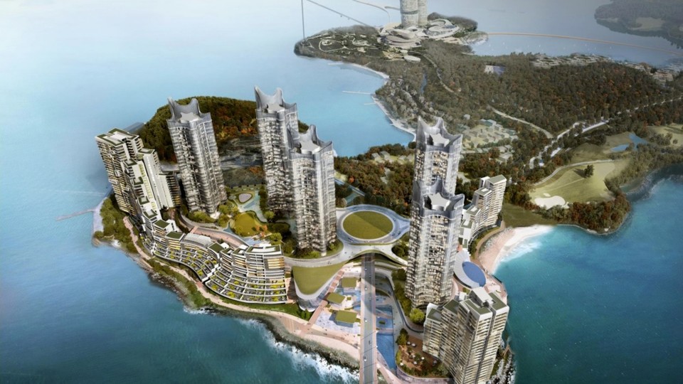 ▲여수 경도 생활형 숙박시설 조감도