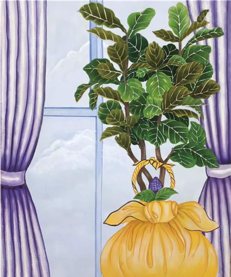 ▲ 양현희 작가, 보라빛 창가