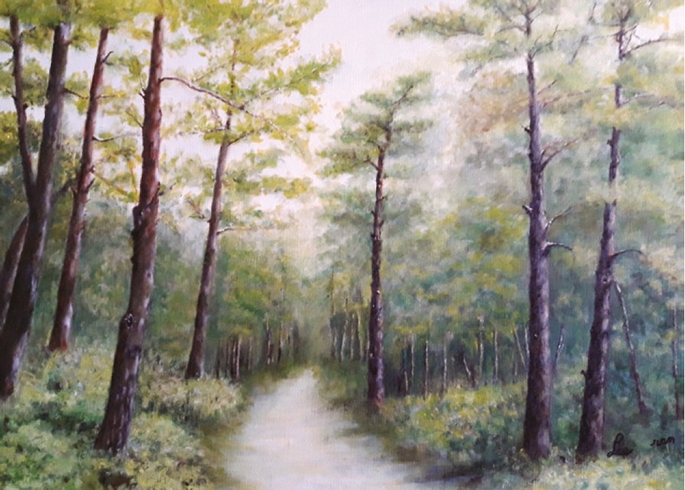 ▲이란 작가, 오솔길