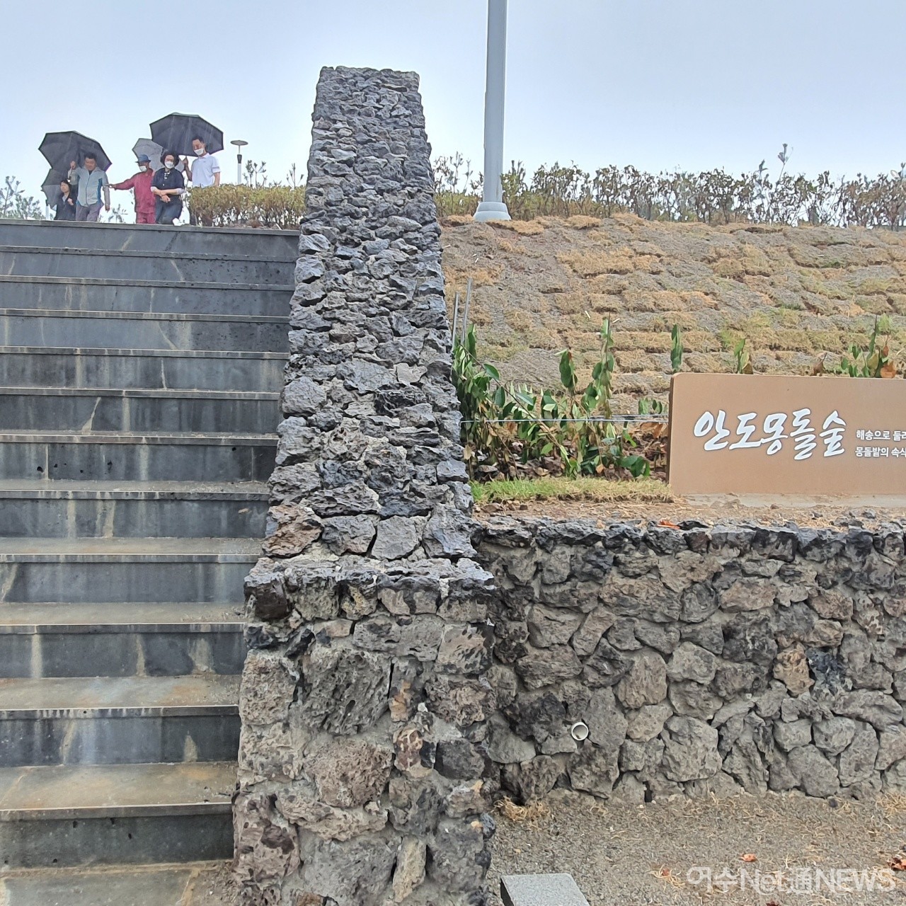 ▲ 안도몰돌숲 공원에 위령비가 세워질 예정이다