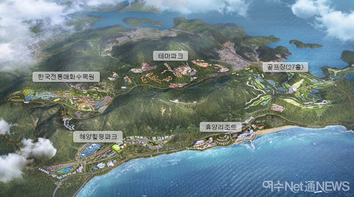 ▲ 여수 화양지구 복합관광단지 계획도 ⓒ여수시