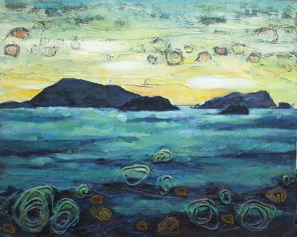 ▲김태희, 인연(45.5x53cm 캔버스에 아크릴, 혼합재료)