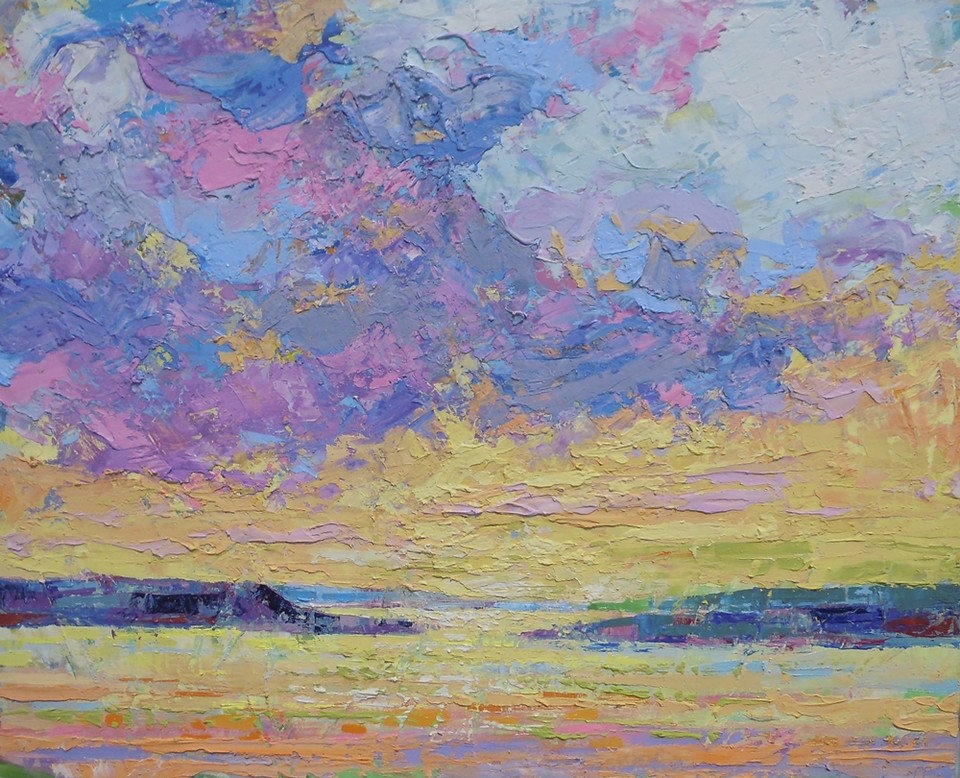 ▲서은혜, Sunset(72.7x90.9cm, 혼합재료)