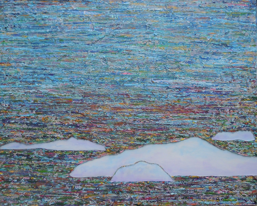 ▲서이은, 그 섬에 마음을 놓고 오다(72.7x90.9cm, 혼합재료)