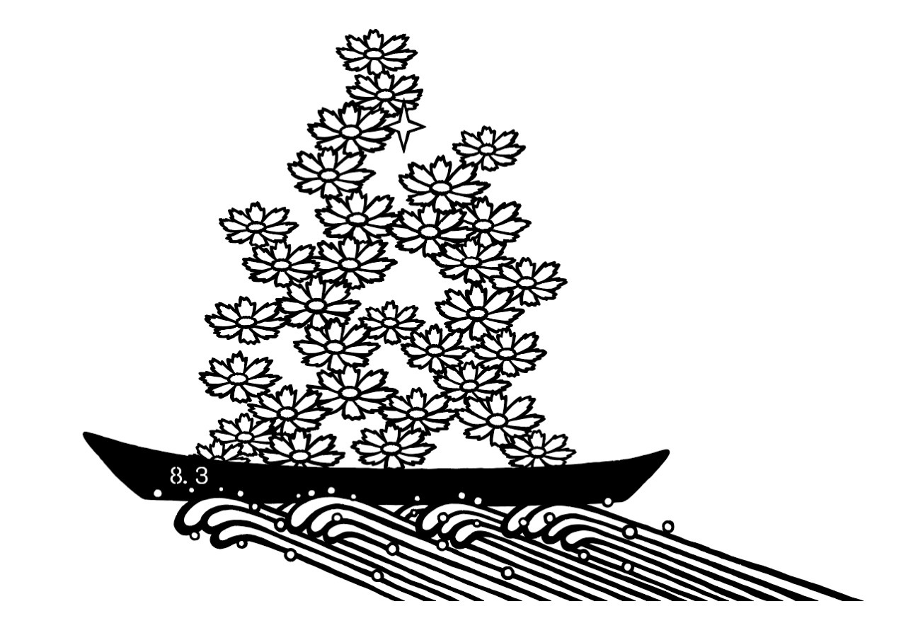 ▲ '하늘 꽃' 작품  도안   ⓒ최병수 제공