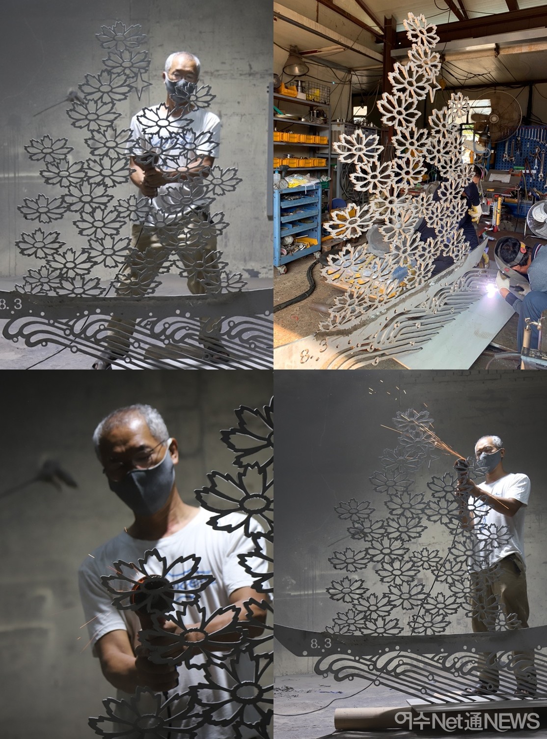 ▲ 최병수 작가 작업 모습 ⓒ오병종