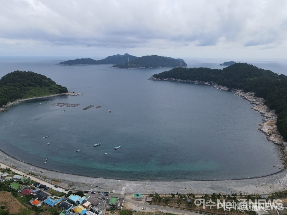 ▲ 하늘에서 본 이야포 포구 모습 ⓒ 이기재 제공
