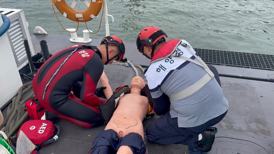 ▲수색구조훈련 모습