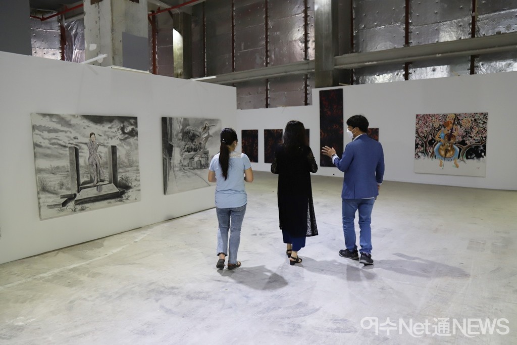 ▲ 전시준비중인 박람회장 현장 모습 ⓒ오병종