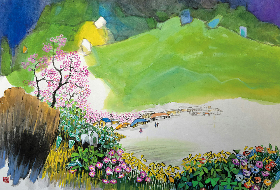 ▲김명숙, 봄의 정원