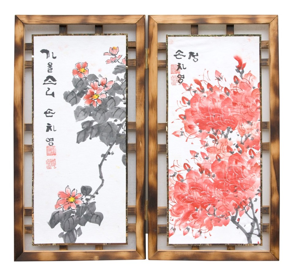 ▲손차영, 미니병풍(2폭)