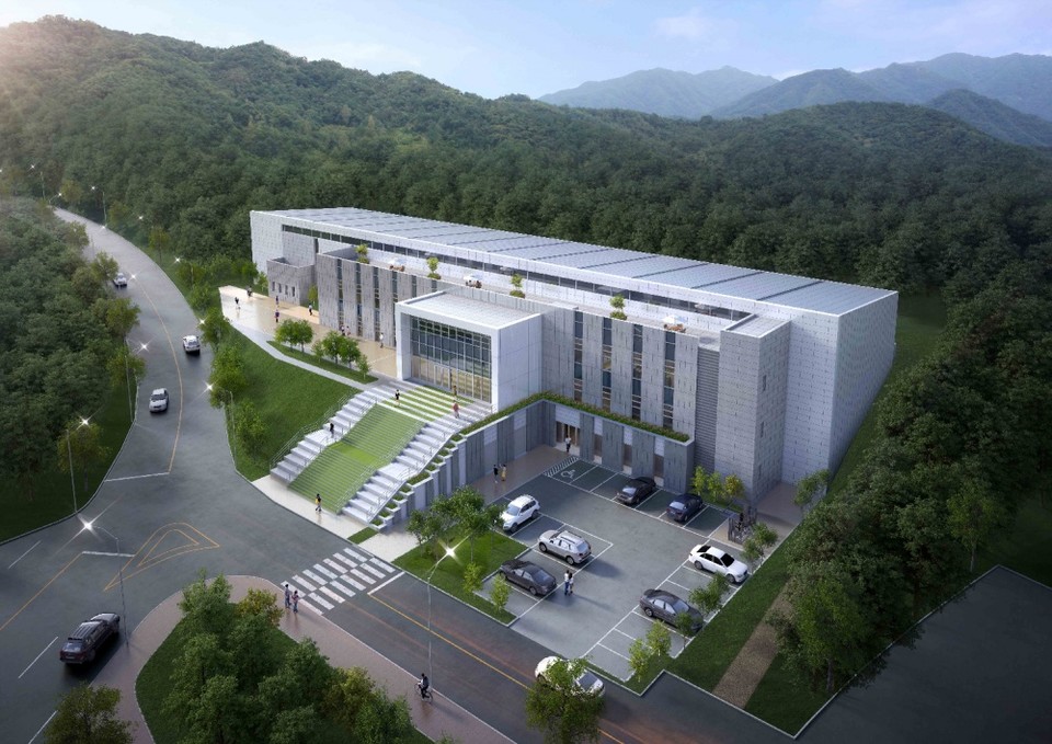 ▲여수시 진남배드민턴 전용구장 조감도