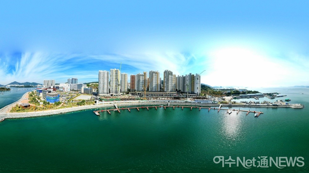 ▲'2021 남해안컵국제요트대회' 가 열리는 웅천 마리나 ⓒ정종현