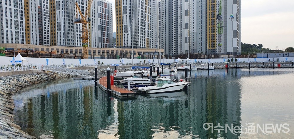 ▲ '2021 남해안컵국제요트대회' 가 열리는 웅천 마리나  ⓒ정종현