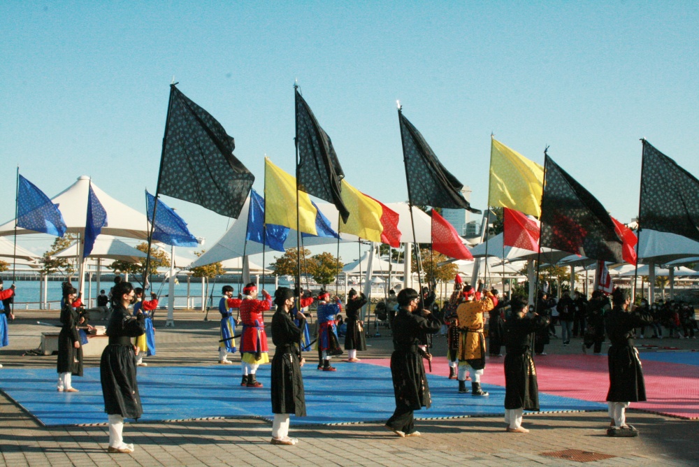 ▲ 전라좌수영무예연구회가 재연한 웅포해전