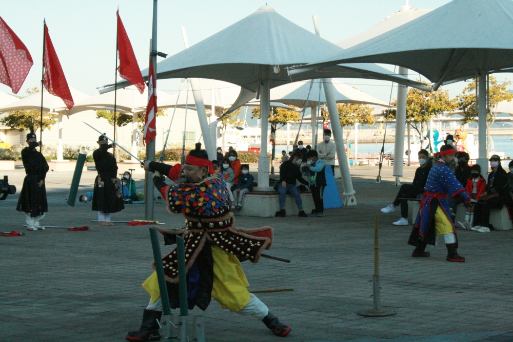 ▲ 전라좌수영무예연구회가 재연한 웅포해전