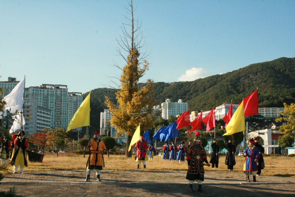 ▲ 전라좌수영무예연구회가 재연한 웅포해전