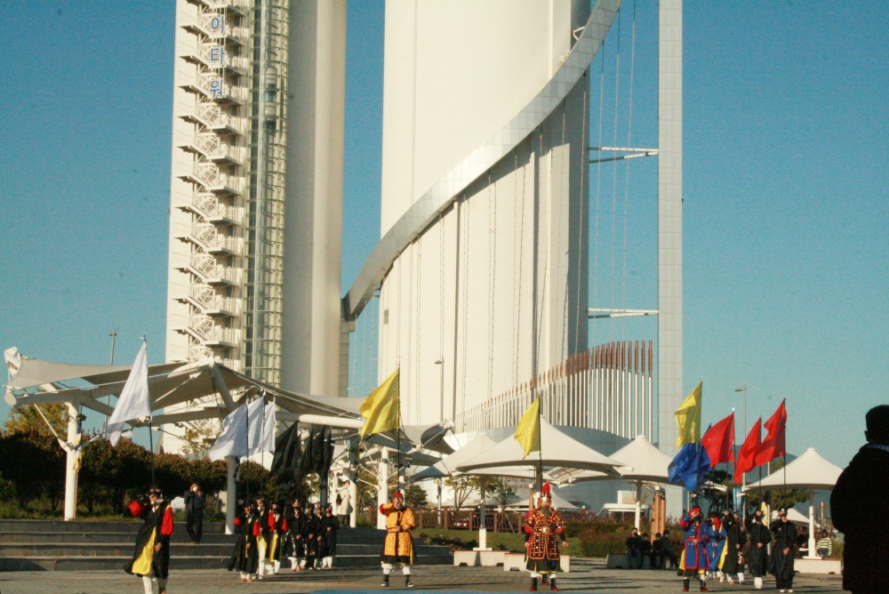 ▲ 전라좌수영무예연구회가 재연한 웅포해전