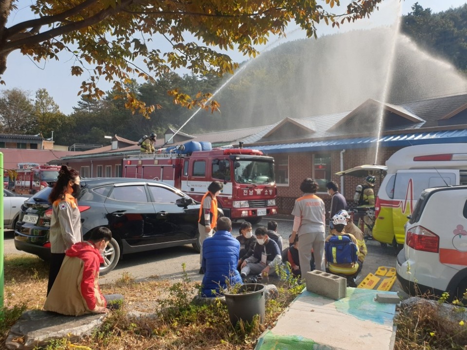 ▲여수소방서 훈련모습