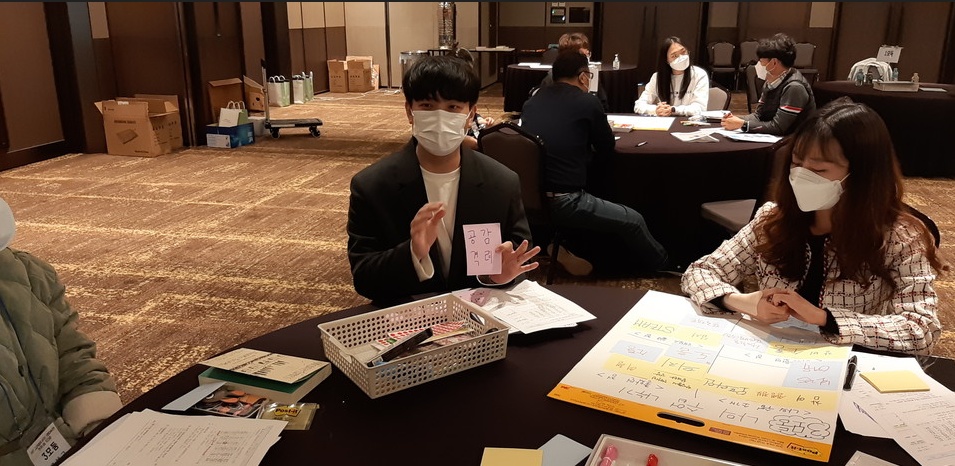 ▲우수 수업사례 발표자로 나선 옥과고 최소망 교사