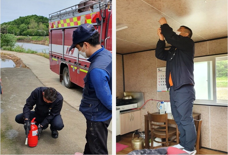 ▲주택용 소방시설 설치 모습