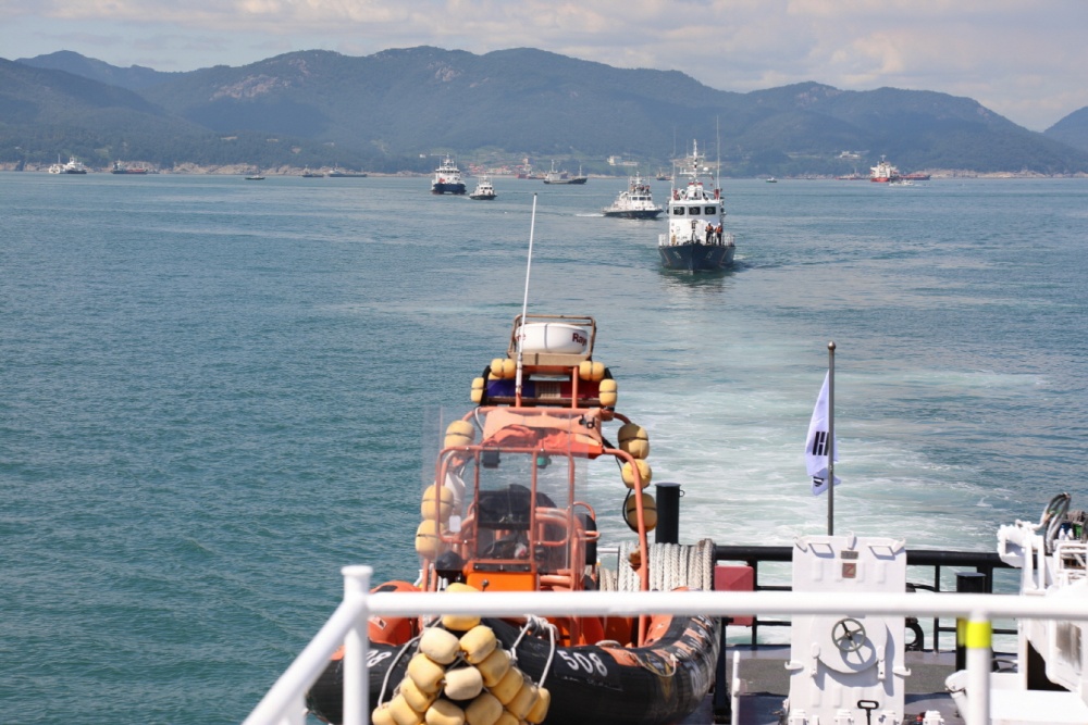 ▲해상종합훈련 모습