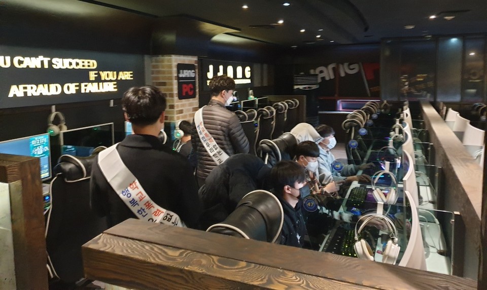 ▲여수교육청, 여수시청, 여수경찰서 합동 다중이용시설 긴급점검 모습