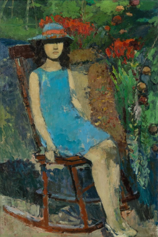 ▲임직순 화백, 모자를 쓴 소녀(1970, 캔버스에 유채, 145.5x97cm, 국립현대미술관)