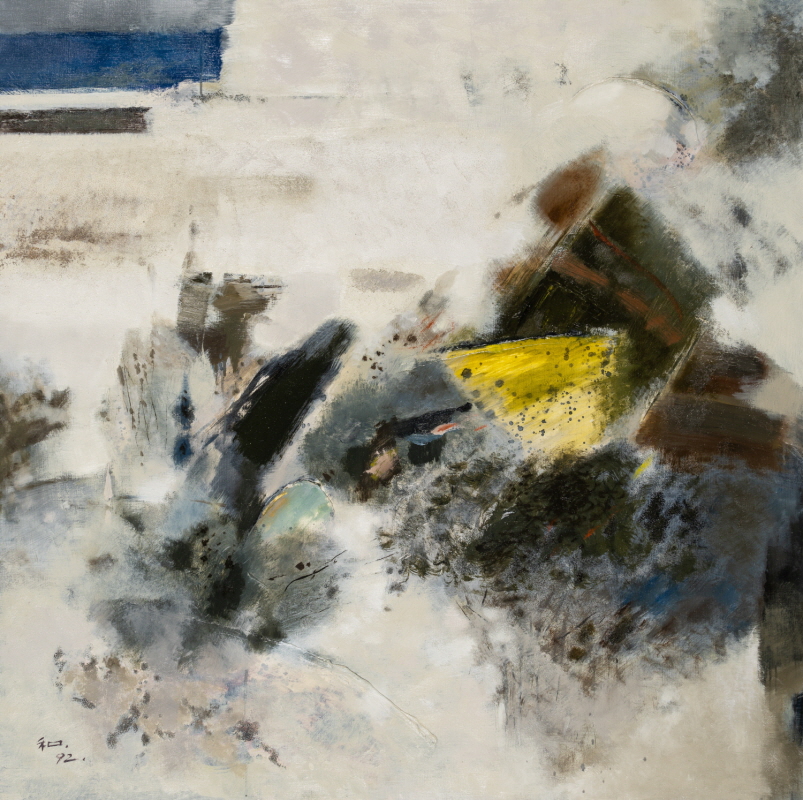 ▲ 고화흠 화백, 백안92 (1992, 캔버스에 유채, 133x133cm, 국립현대미술관)