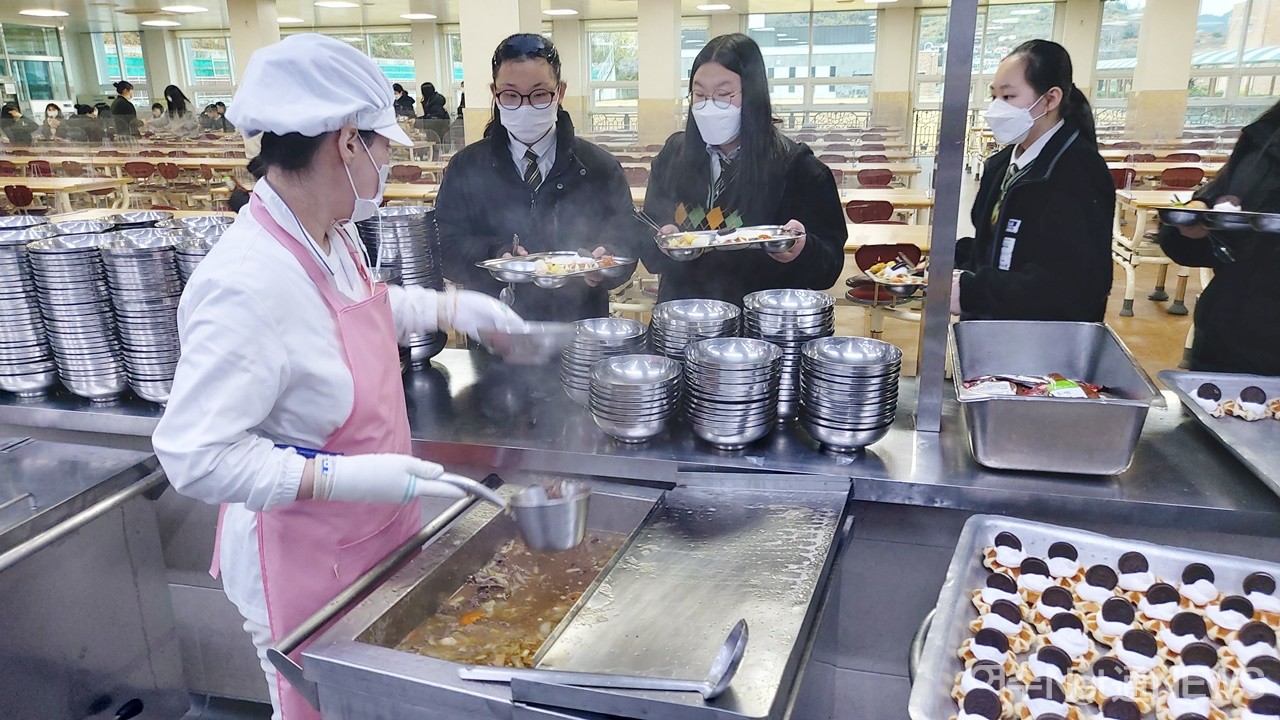 ▲  ‘청소년 한우 맛체험 행사' 모습
