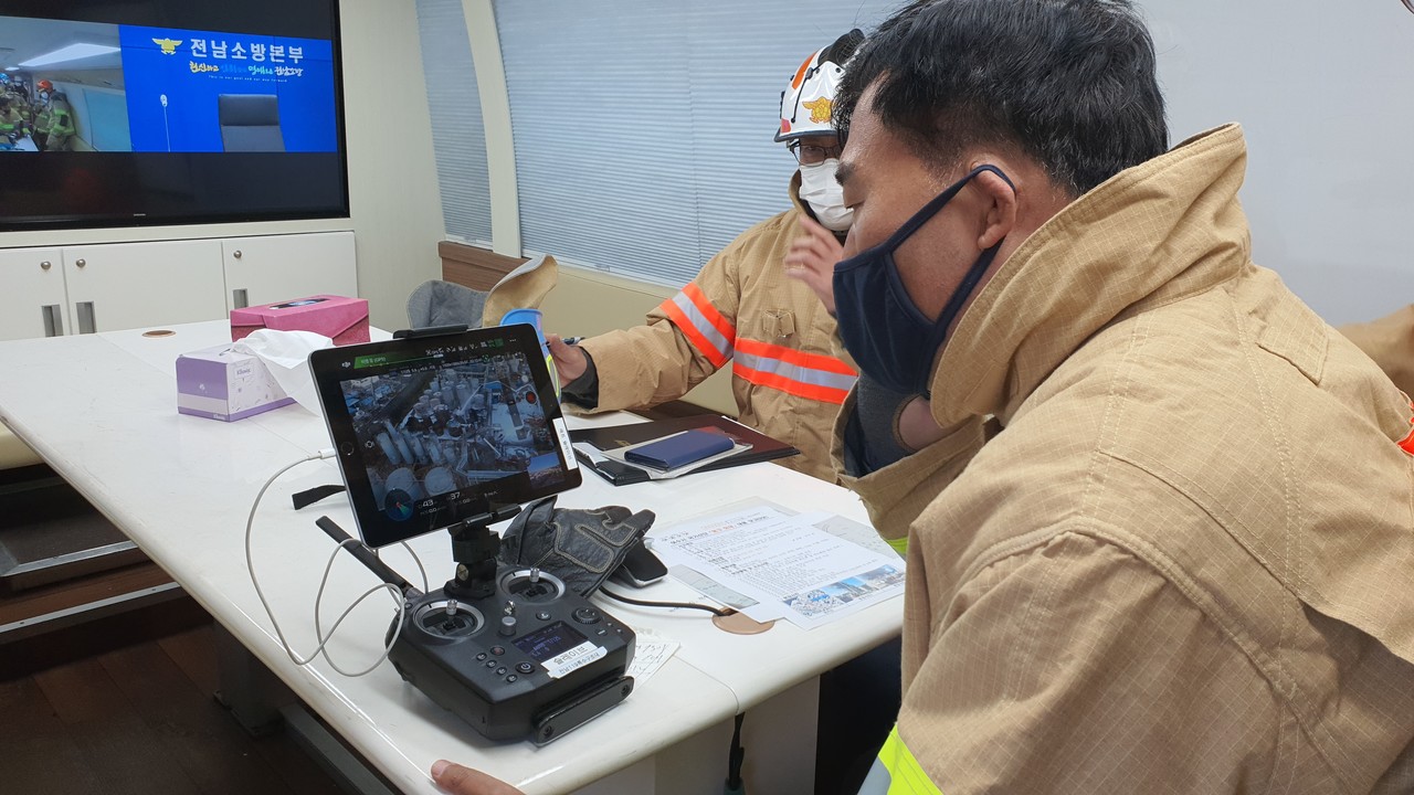 ▲ 전남소방, 여수 국가산단 화재 2차 대형피해 막았다.