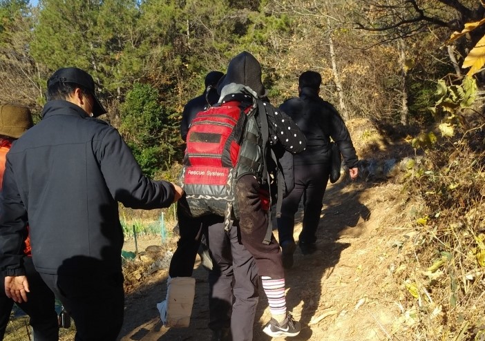 ▲ 겨울철 등산객 모습