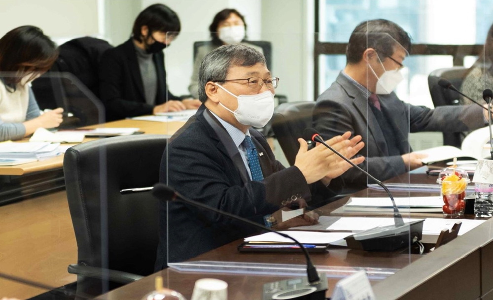 ▲간담회에서 정근식 위원장이 발언하고 있다