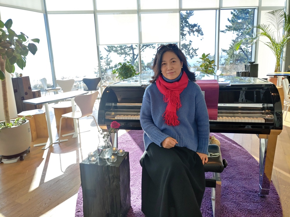 ▲장도아트카페에서 필자