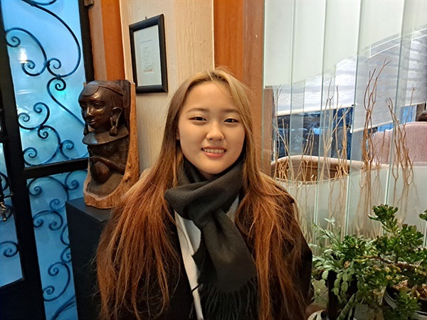 ▲ 국제변호사가 되기 위해 영국유학을 준비 중인 위수연(고3) 양. ⓒ 오문수