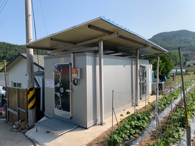 ▲농가에 설치된 저온저장고