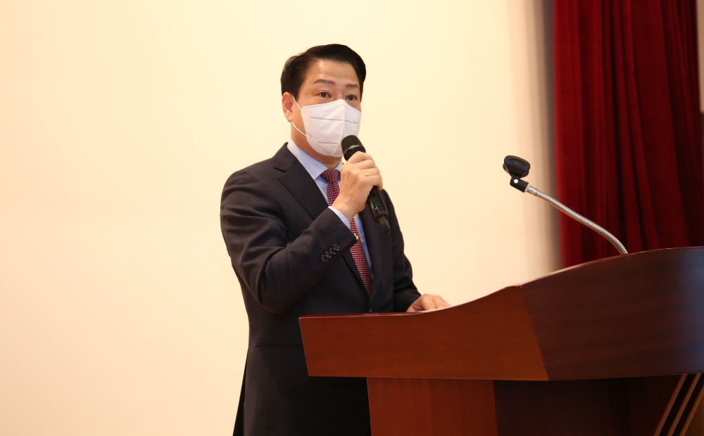 ▲박성현 사장이 안전메시지를 전달하고 있다