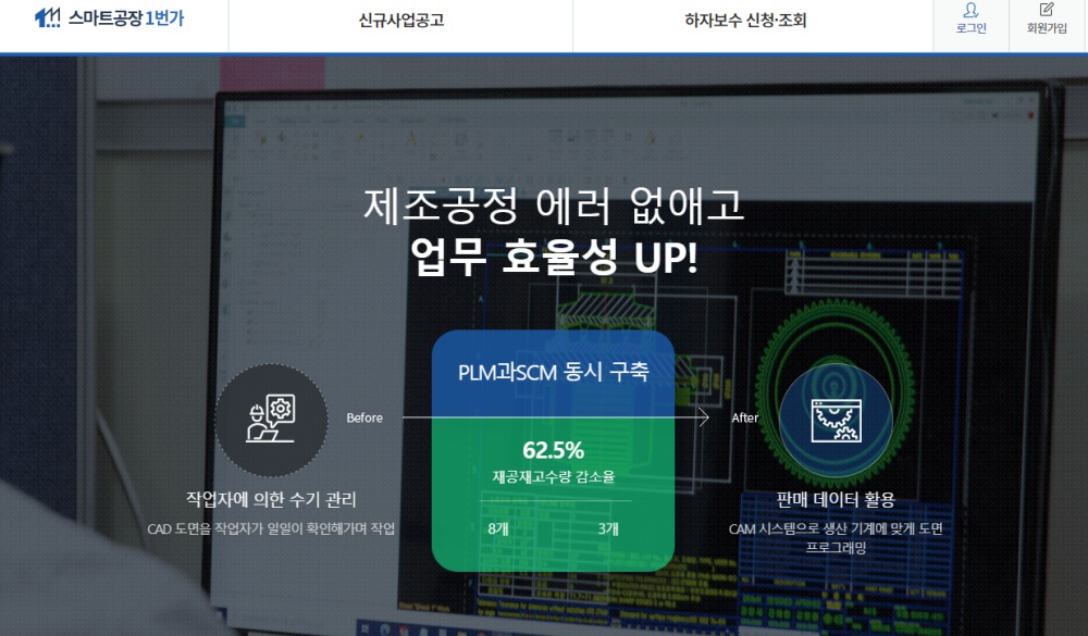 ▲스마트공장1번가 누리집 캡처
