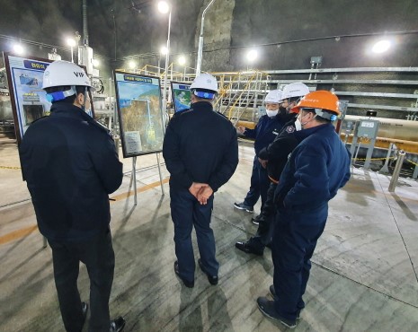 ▲한국석유공사 여수지사 방문점검 모습